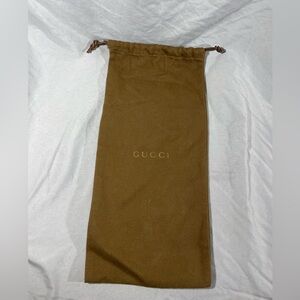 GUCCI Medium Drawstring Logo Dust Bag - 7" x 15"